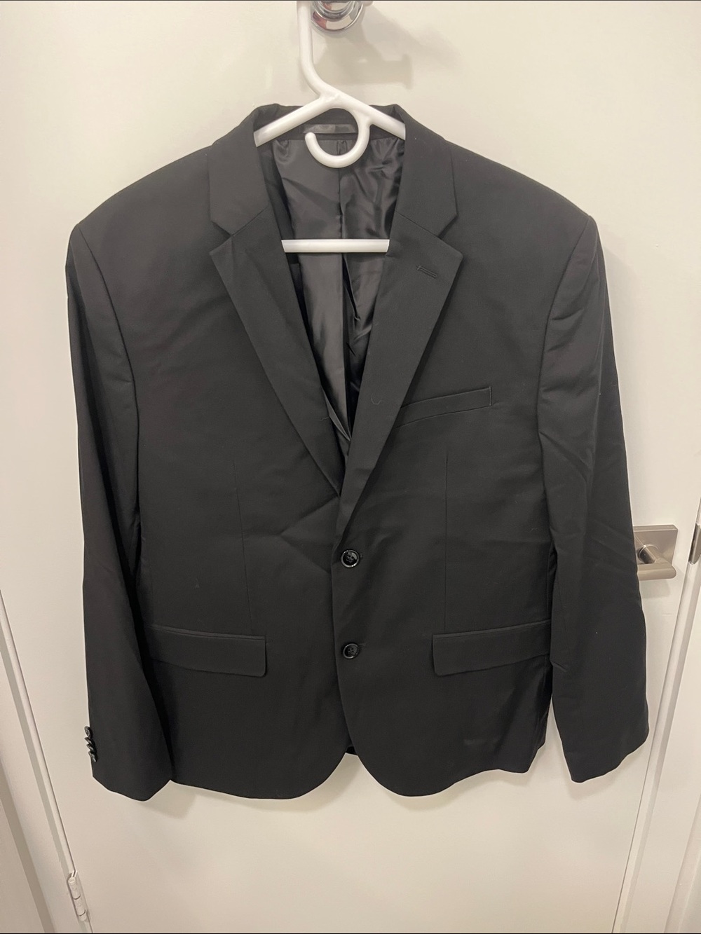 H&M Men's Black Two-Button Suit Jacket